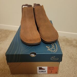 Chaco Women's Paonia Chelsea boot, Size 8, Cinnamon Brown